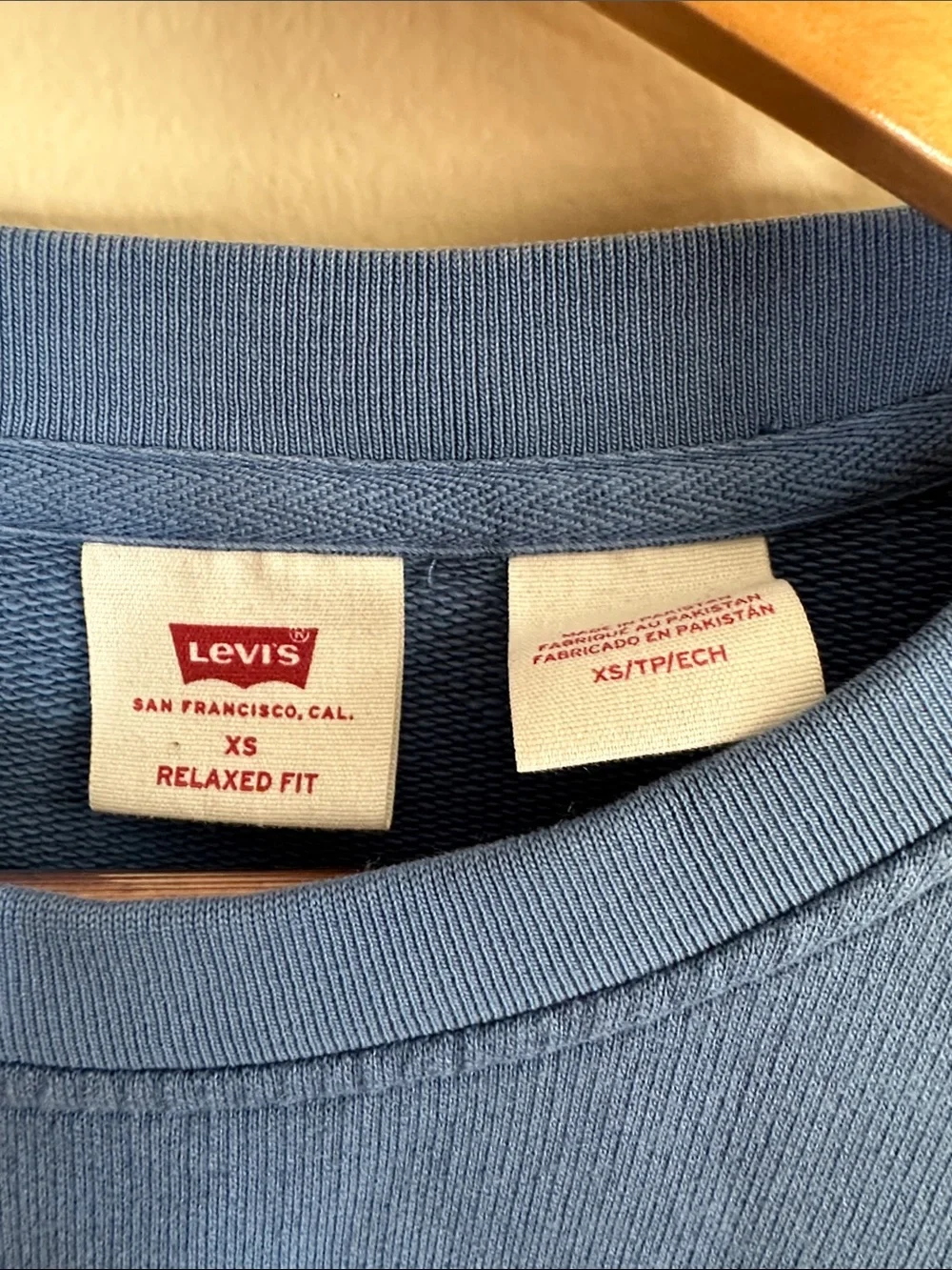 Levi's Men's Blue Crewneck Sweatshirt Size XS